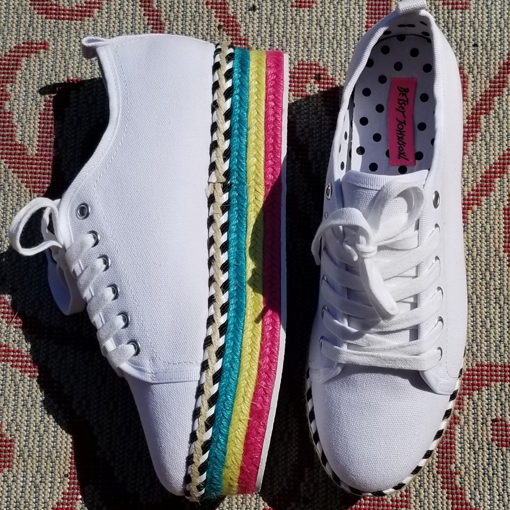 Betsey Johnson Fashion Platform Sneakers - Picture 2 of 11
